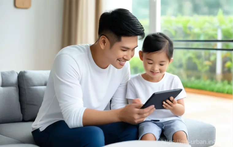 스마트그리드 도시 적용 - **A Modern Malaysian Family Embracing Smart Home Energy Management**
A bright, inviting living r...